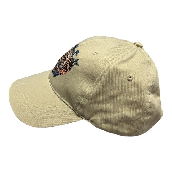 Vintage Y2K West Marine Nautical Crest Hat – Beige Cotton Adjustable Cap – Ship - Picture 3 of 6